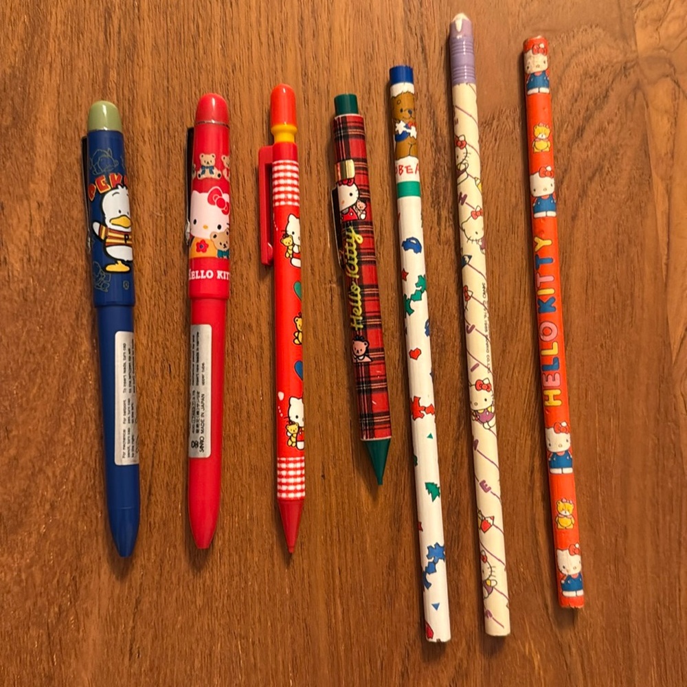 Sanrio pens and pencils